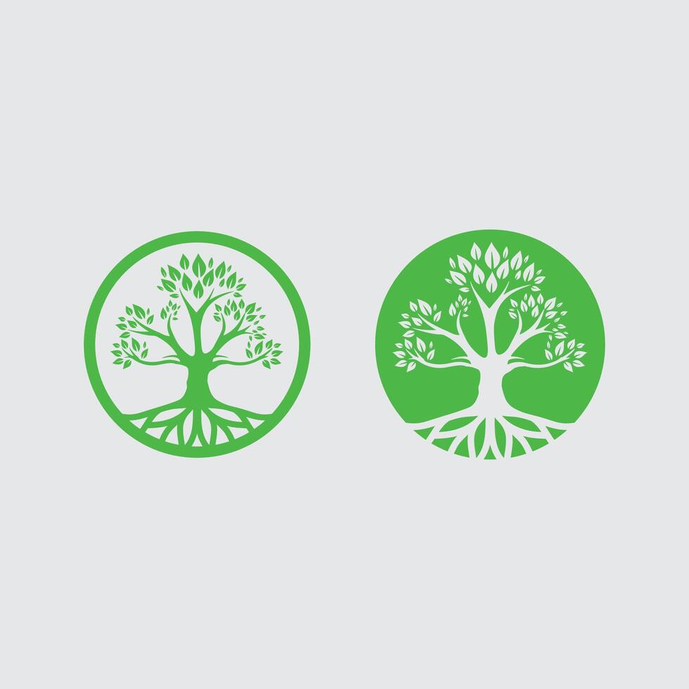 Natural Balance Tree Design vector