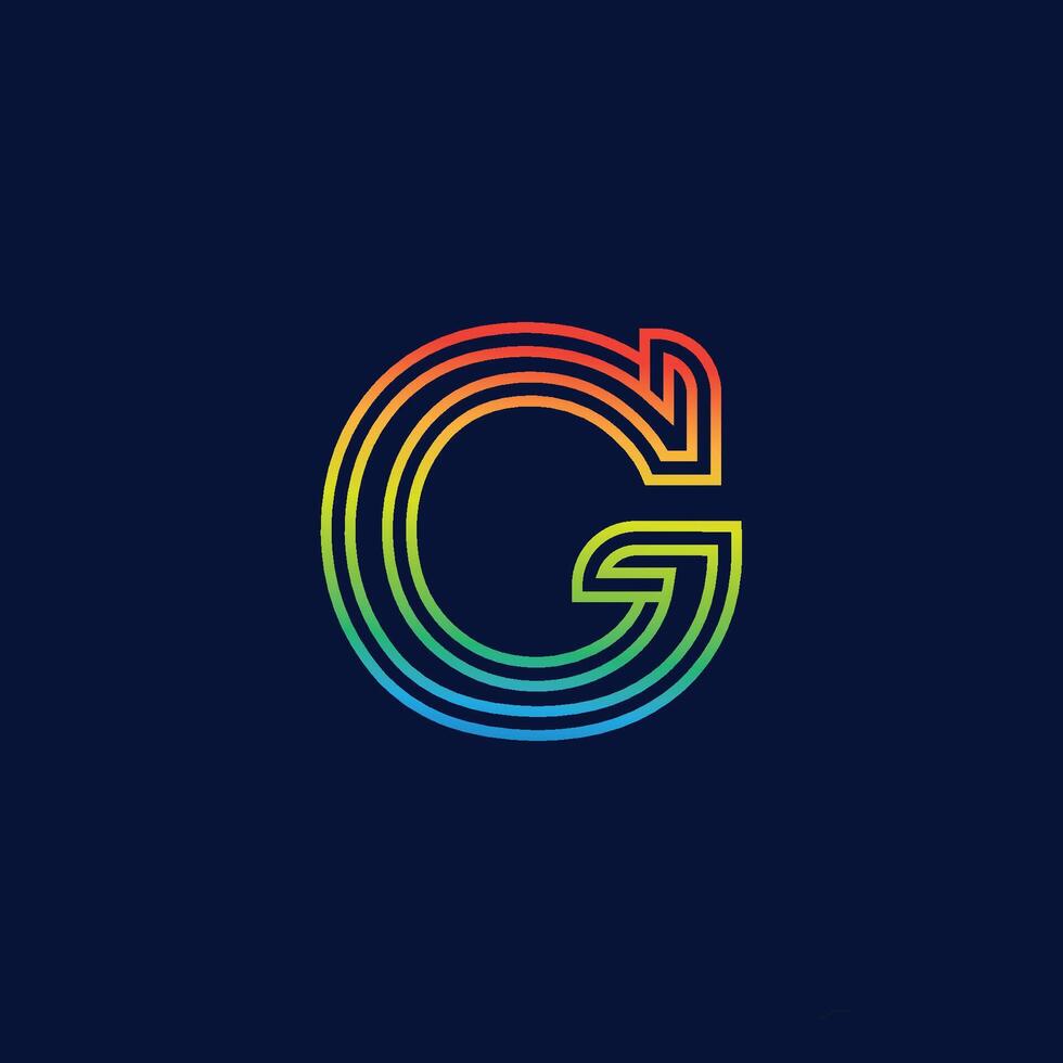 G logo design and G icon stock image graphic icon graphic identity vector