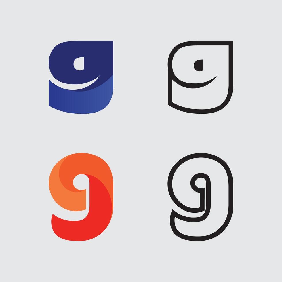 G logo design icon stock image graphic icon identity vector