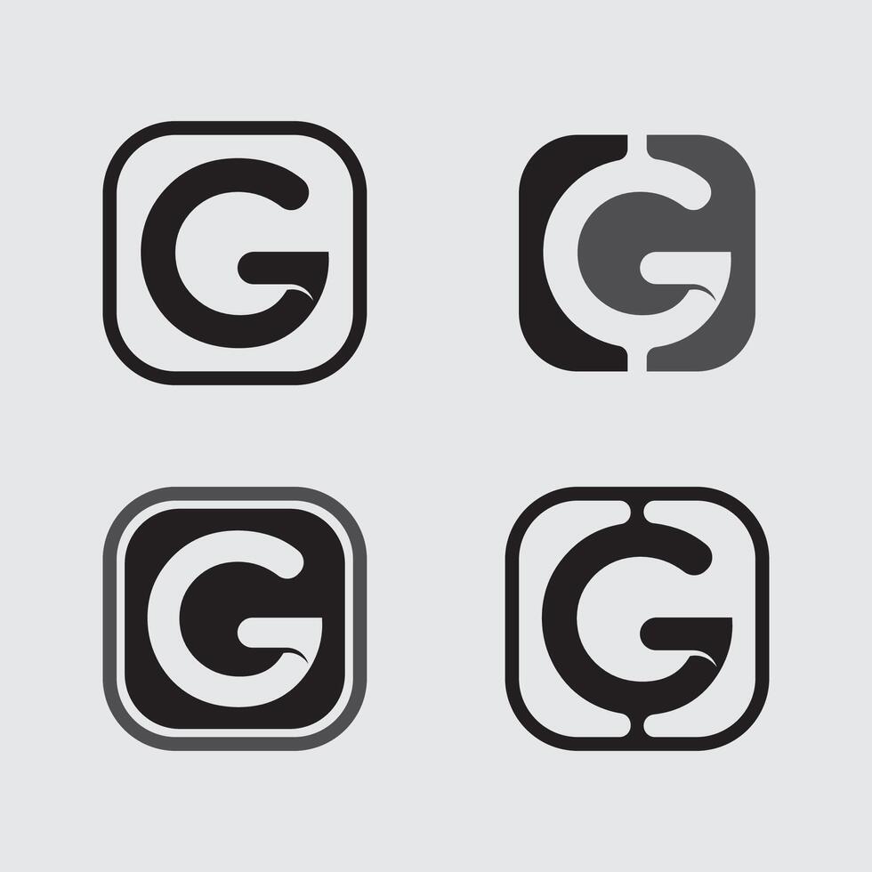 G logo design and icon stock image graphic icon identity vector