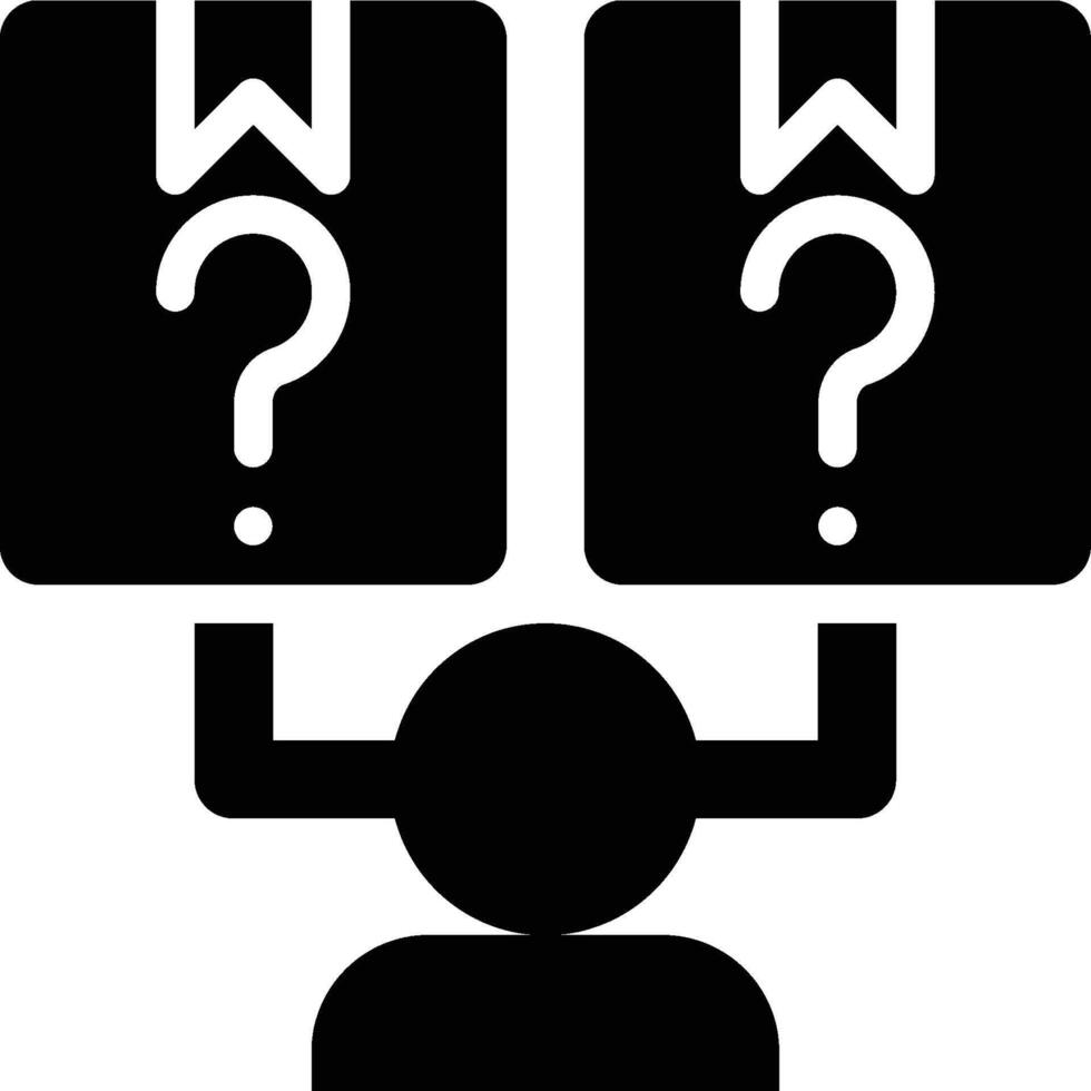 Customer Decision, Customer Choice, Customer Glyph Solid Icon vector