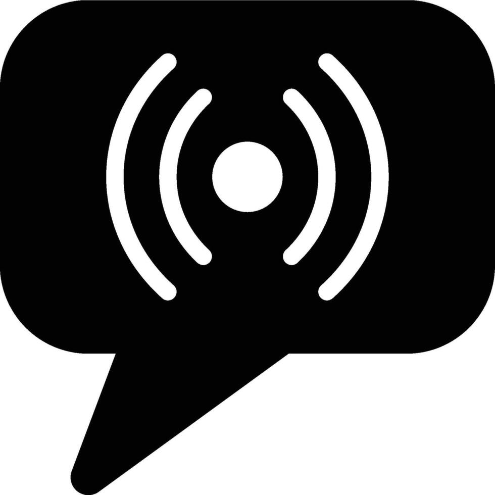 Live Chat, Chat, Online Glyph Solid Icon vector