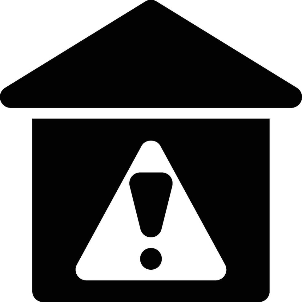 Warning, Under Construction, Construction Warning Glyph Solid Icon vector
