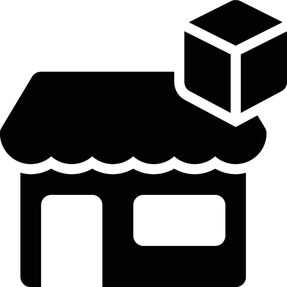 Retail, Retailer, Store Glyph Solid Icon vector