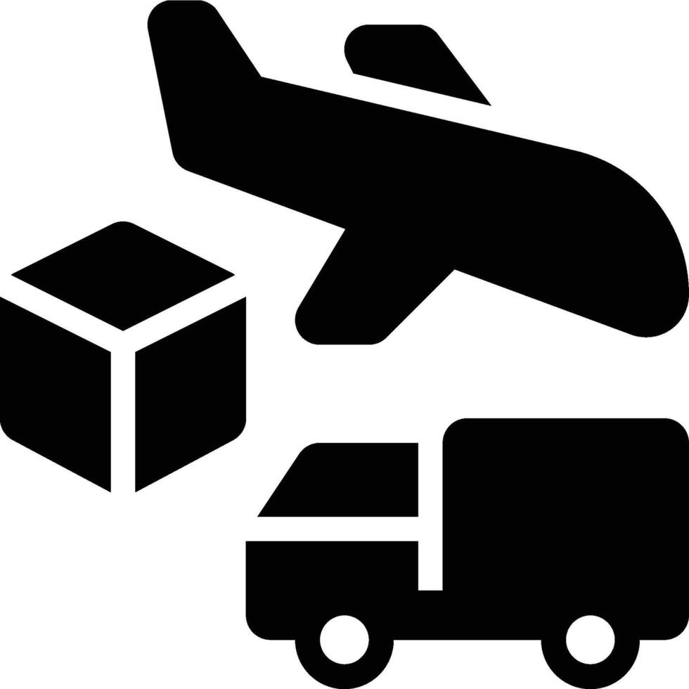 Freight, Freight Forwarder, Freight Forwarding Glyph Solid Icon vector