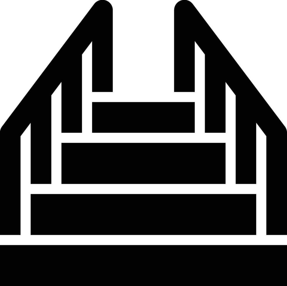 Stairway, Stairs, Steps Glyph Solid Icon vector