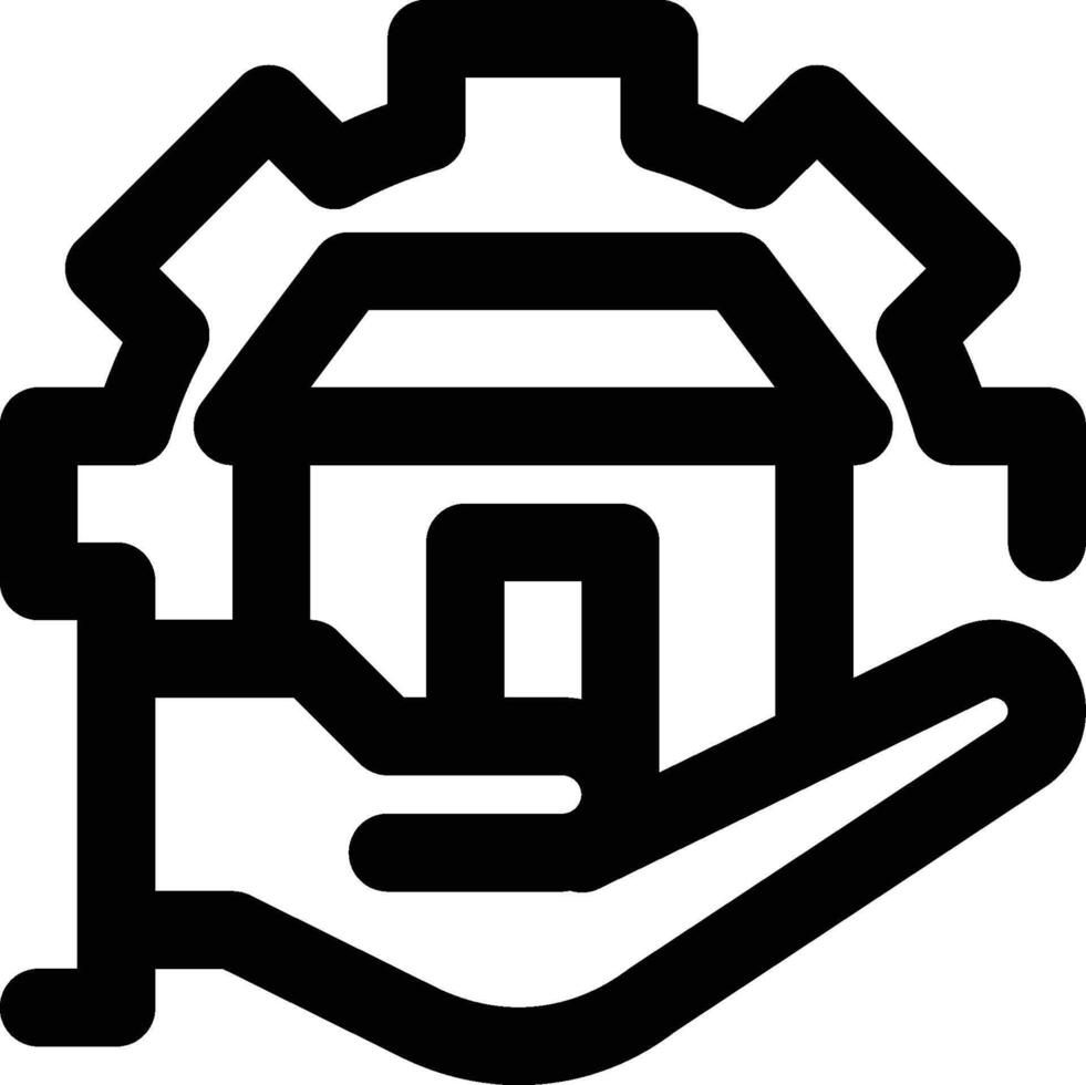 Construction Service, Home Service, Construction Operations Outline Icon vector