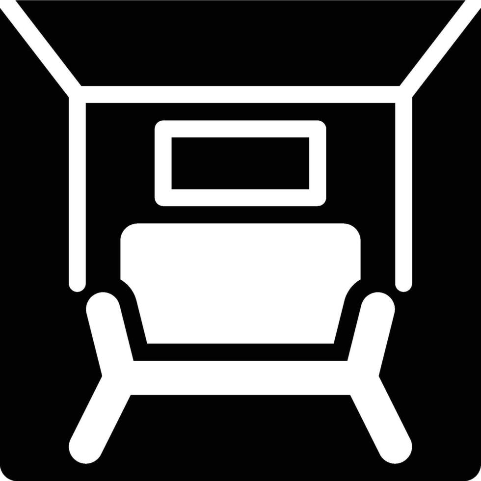 Sitting Room, Parlor, Room Glyph Solid Icon vector