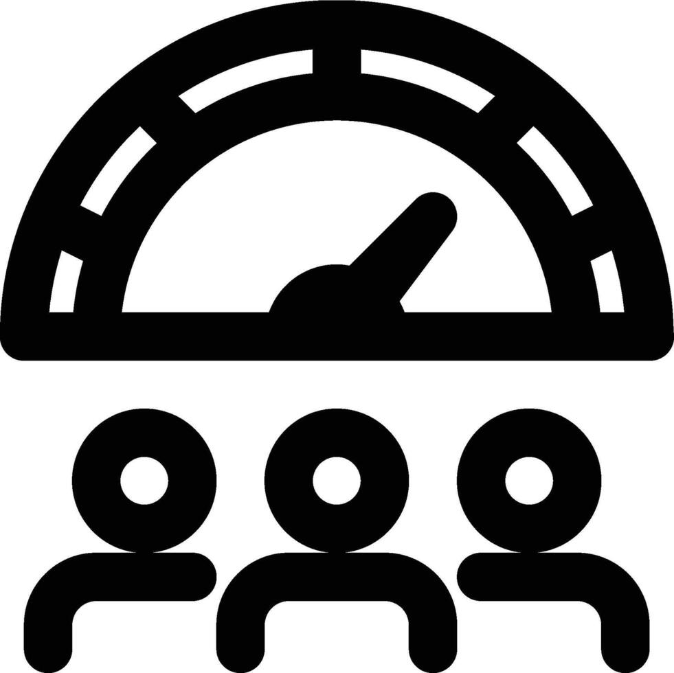 Dashboard, Data Visualization, Customer Outline Icon vector