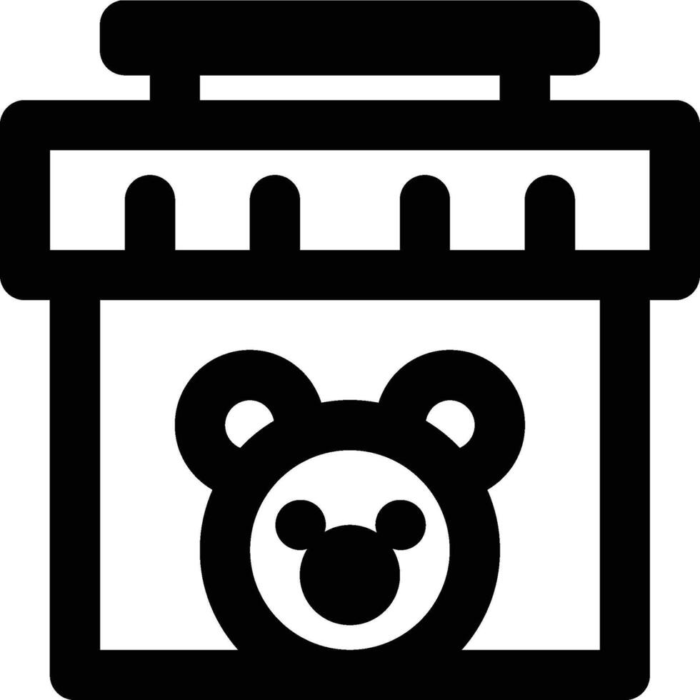 Toy Store, Kids Store, Kids Shop Outline Icon vector