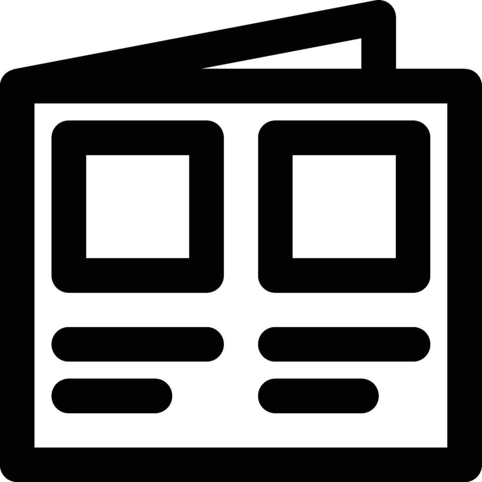 Catalogue, Catalog, Brochure Outline Icon vector