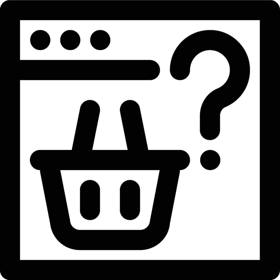 Web Marketplace, FAQ, Help Outline Icon vector