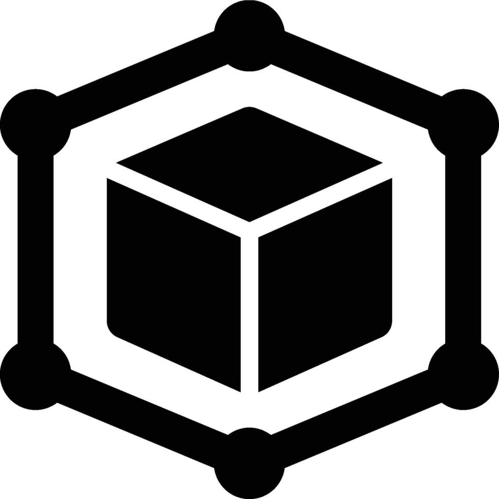 Inventory Modeling, Inventory Network, Inventory Glyph Solid Icon vector