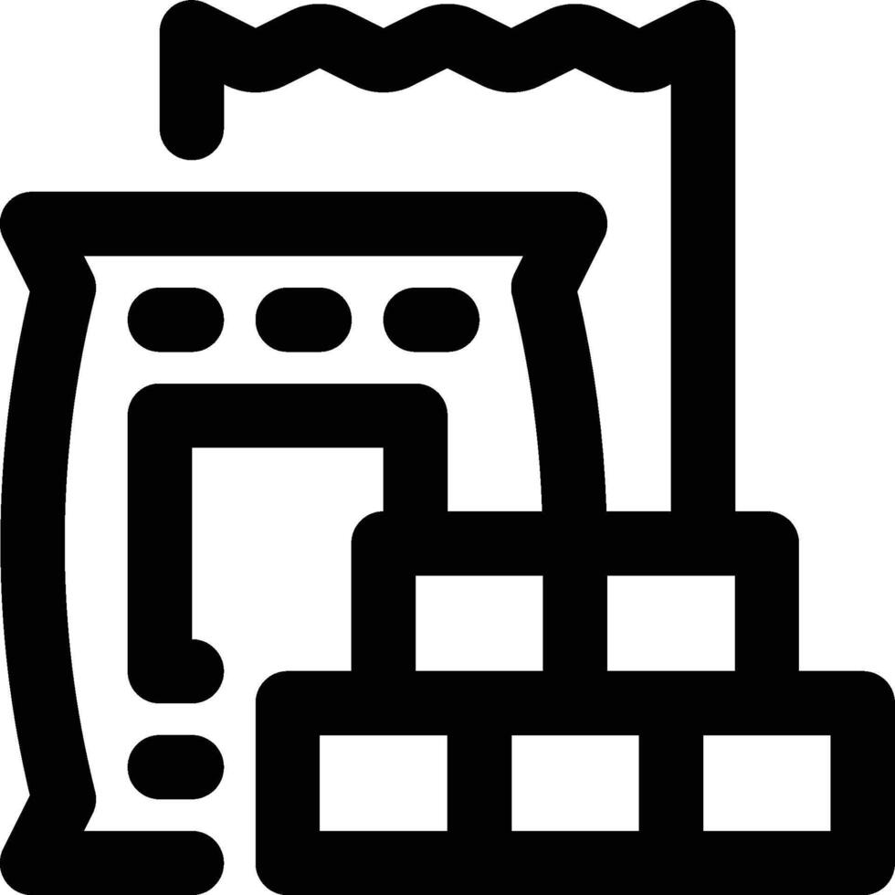 Building Materials, Materials, Construction Outline Icon vector