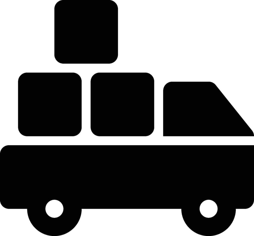 Shipping, Delivery, Transportation Glyph Solid Icon vector
