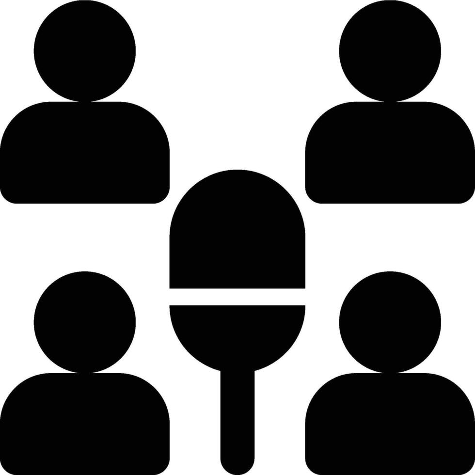Followers, Subscribers, Audience Glyph Solid Icon vector
