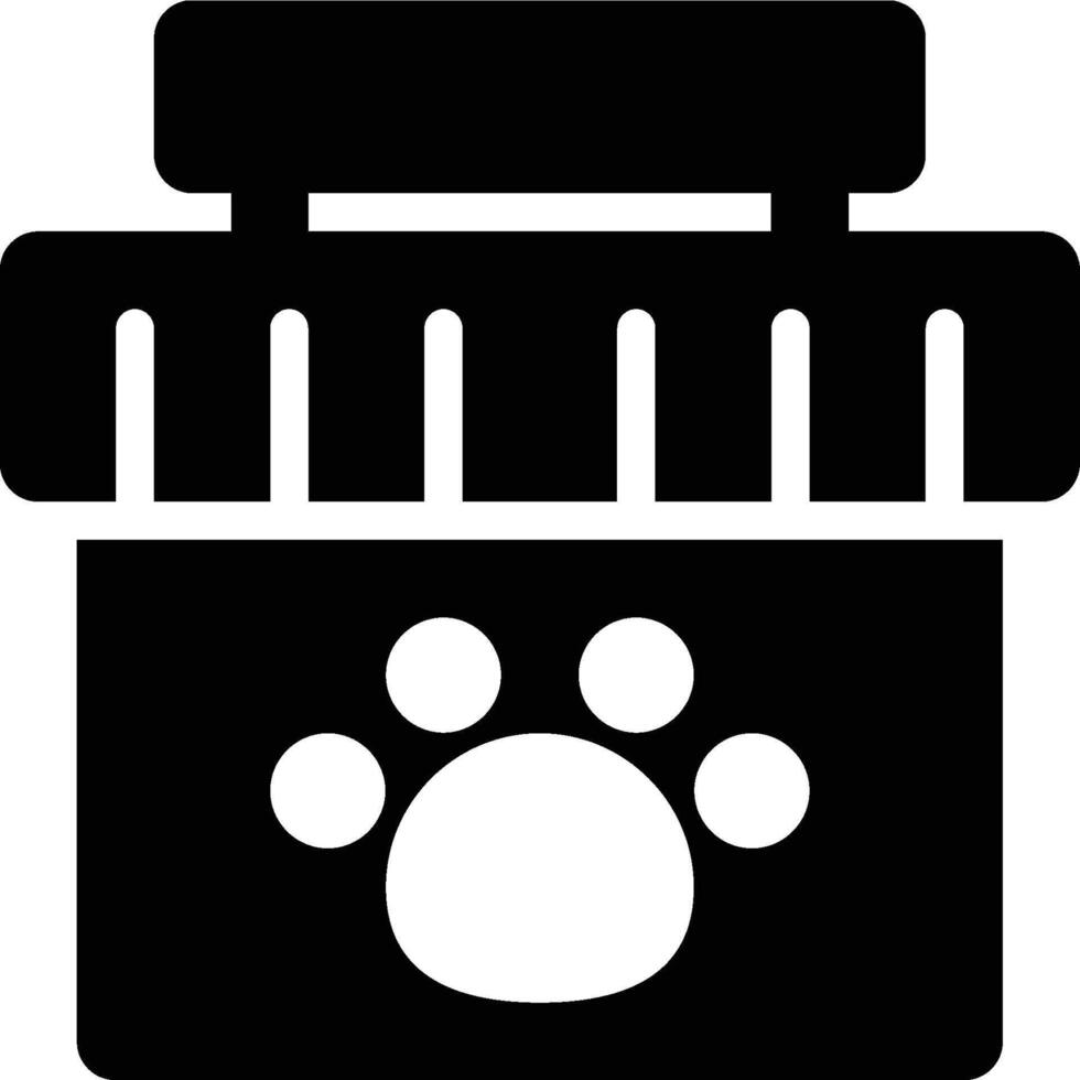Pet Shop, Pet Store, Veterinary Glyph Solid Icon vector