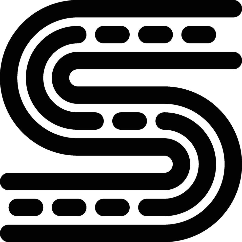 Road, Street, Highway Outline Icon vector