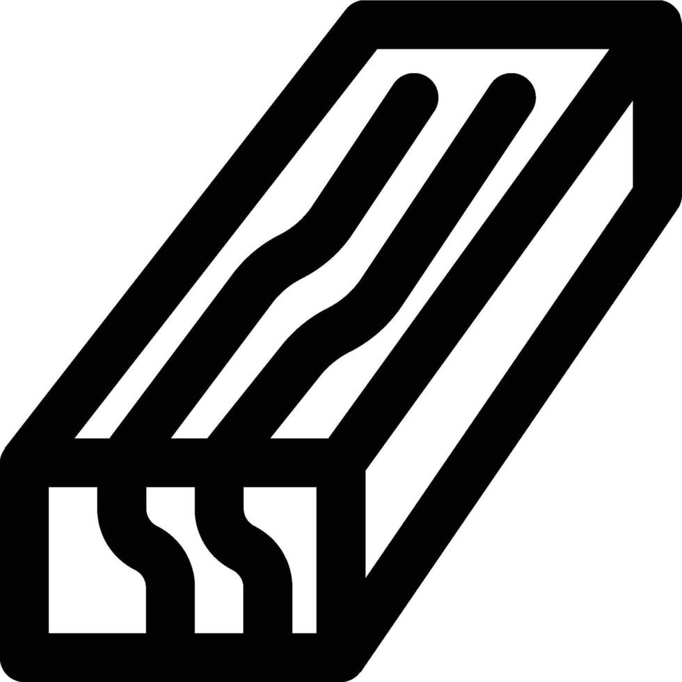 Hardwood, Wood, Wooden Outline Icon vector