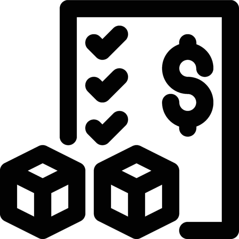 Economic Quantity, Economic Order, Quantity Outline Icon vector