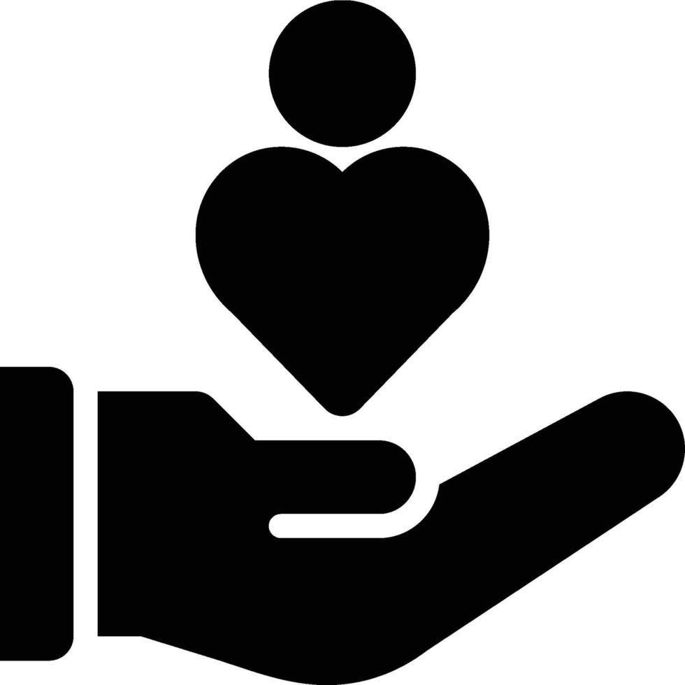 Social Care, Customer Care, Customer Support Glyph Solid Icon vector