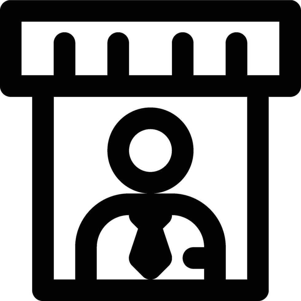 Store Manager, Retail Manager, Manager Outline Icon vector