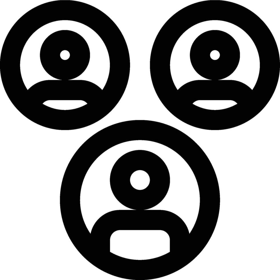 Segment, Segmentation, Demographics Outline Icon vector