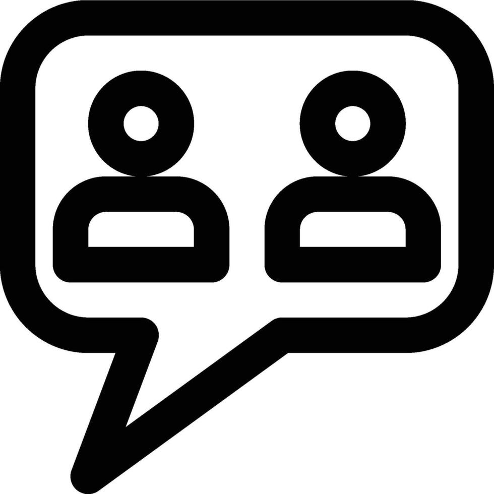 Communication, Chatting, Talking Outline Icon vector