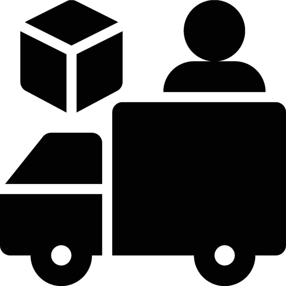 Primary Transport, Transportation, Supply Chain Glyph Solid Icon vector
