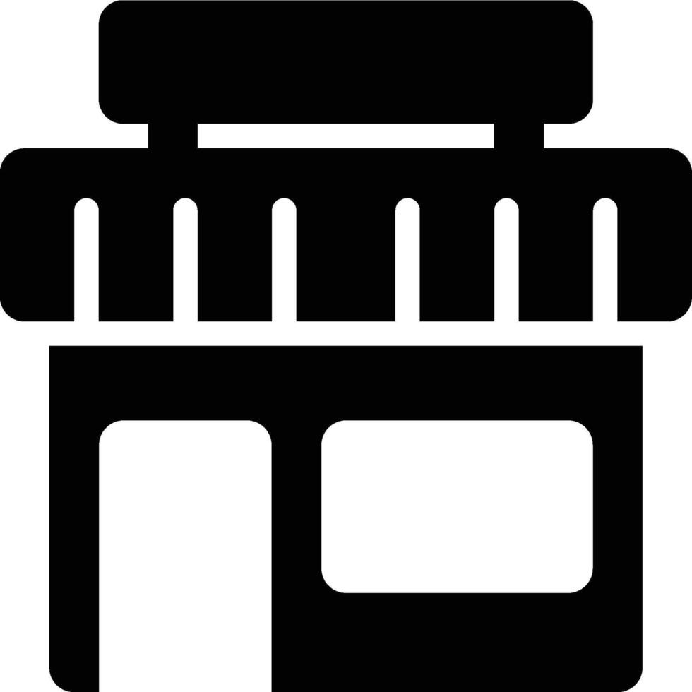 Retail, Store, Shop Glyph Solid Icon vector
