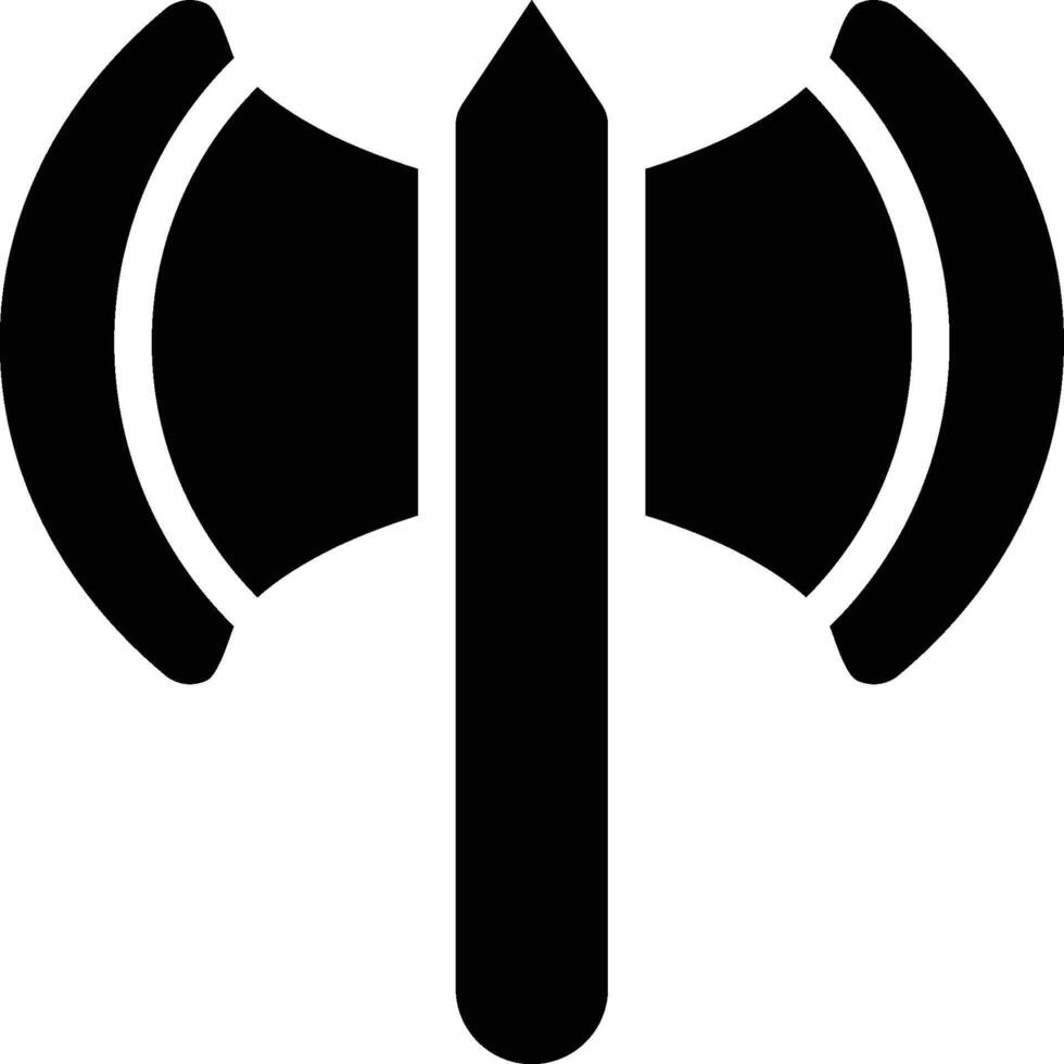 Axe, Ax, Hatchet Glyph Solid Icon vector