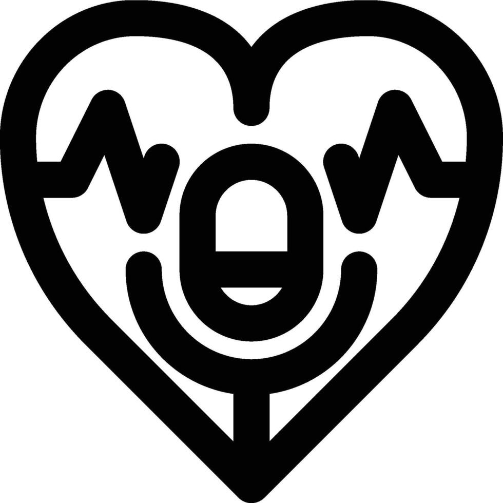 Health Podcast, Podcast, Podcasting Outline Icon vector
