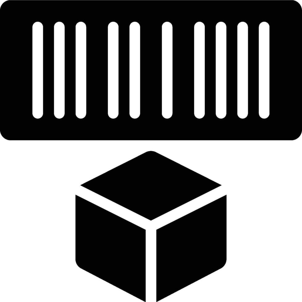 Barcode, Code, Bar Code Glyph Solid Icon vector