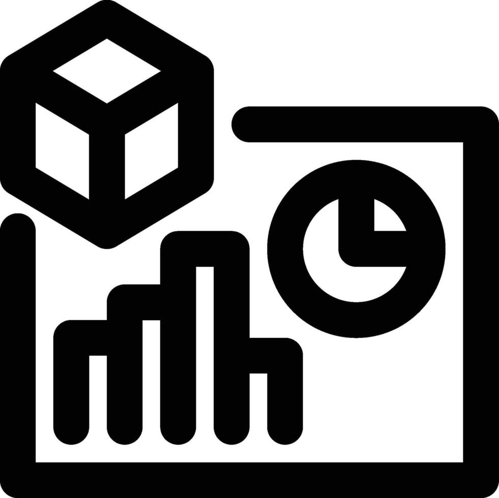 Product Report, Report, Statistic Outline Icon vector