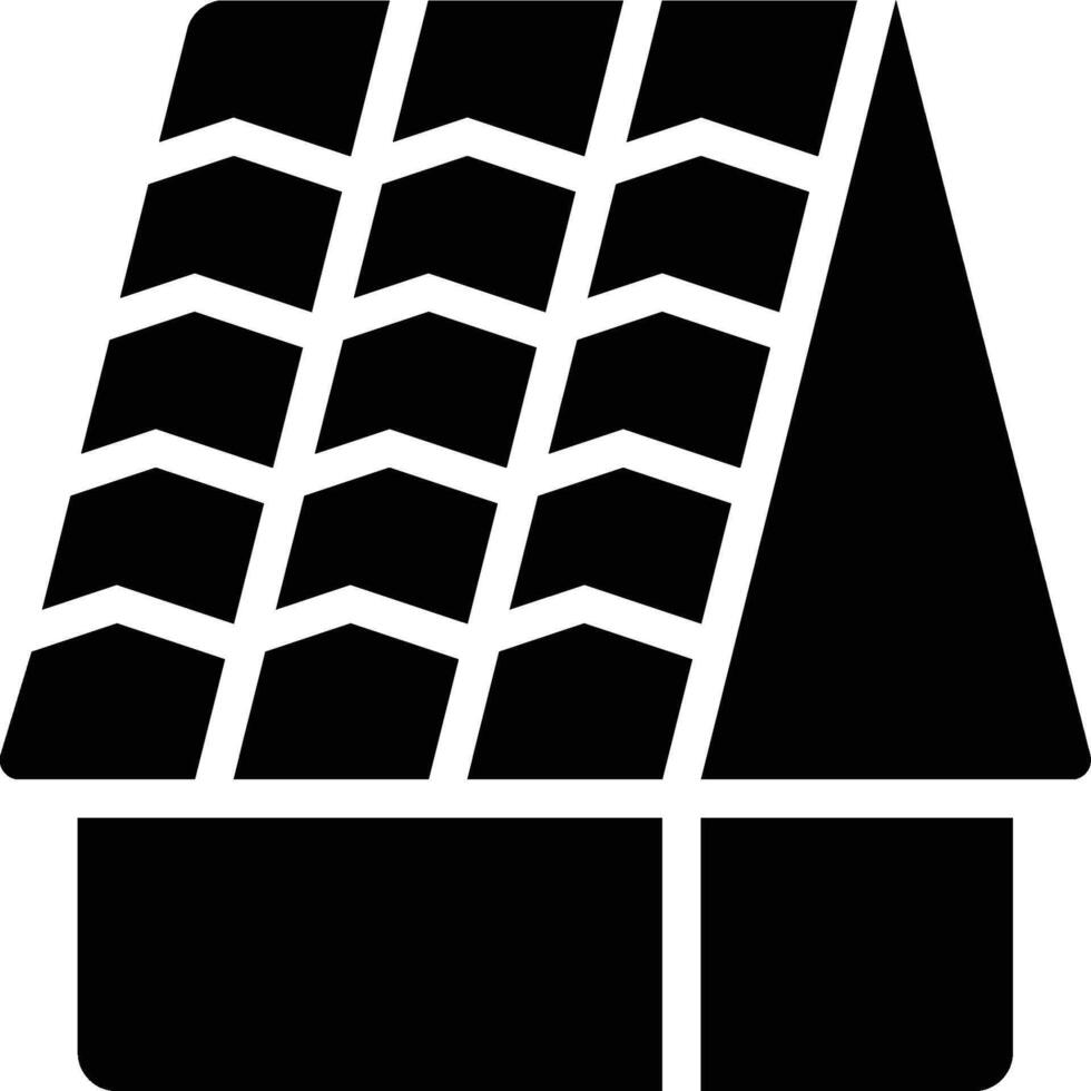 Roof, Roofing, Rooftop Glyph Solid Icon vector