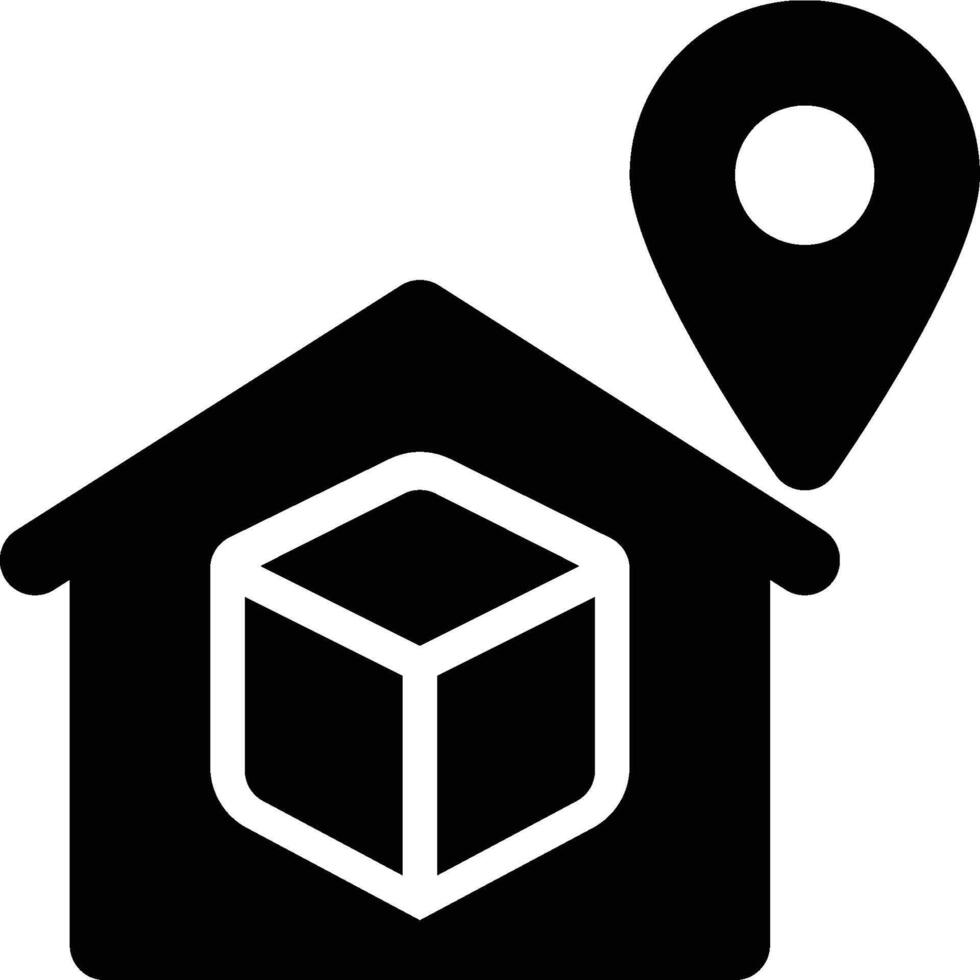 Stock Site, Stock Location, Stock Tracking Glyph Solid Icon vector