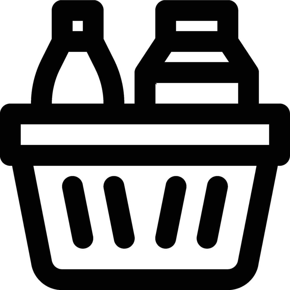 Consumer Goods, Final Goods, Grocery Outline Icon vector
