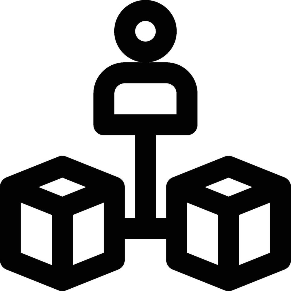 Dependent Demand, Demand Classification, Demand Outline Icon vector