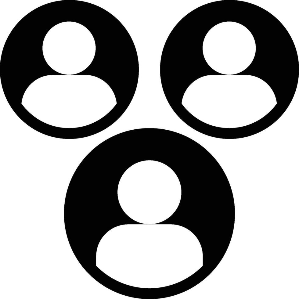 Segment, Segmentation, Demographics Glyph Solid Icon vector