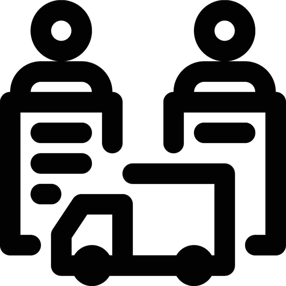 Groupage, Multiple Shipment, Group Shipment Outline Icon vector