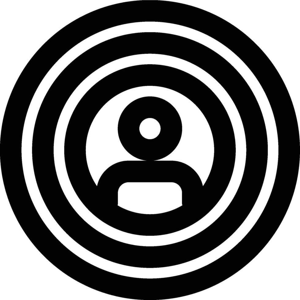 Target Audience, Potential Customer, Target Customer Outline Icon vector