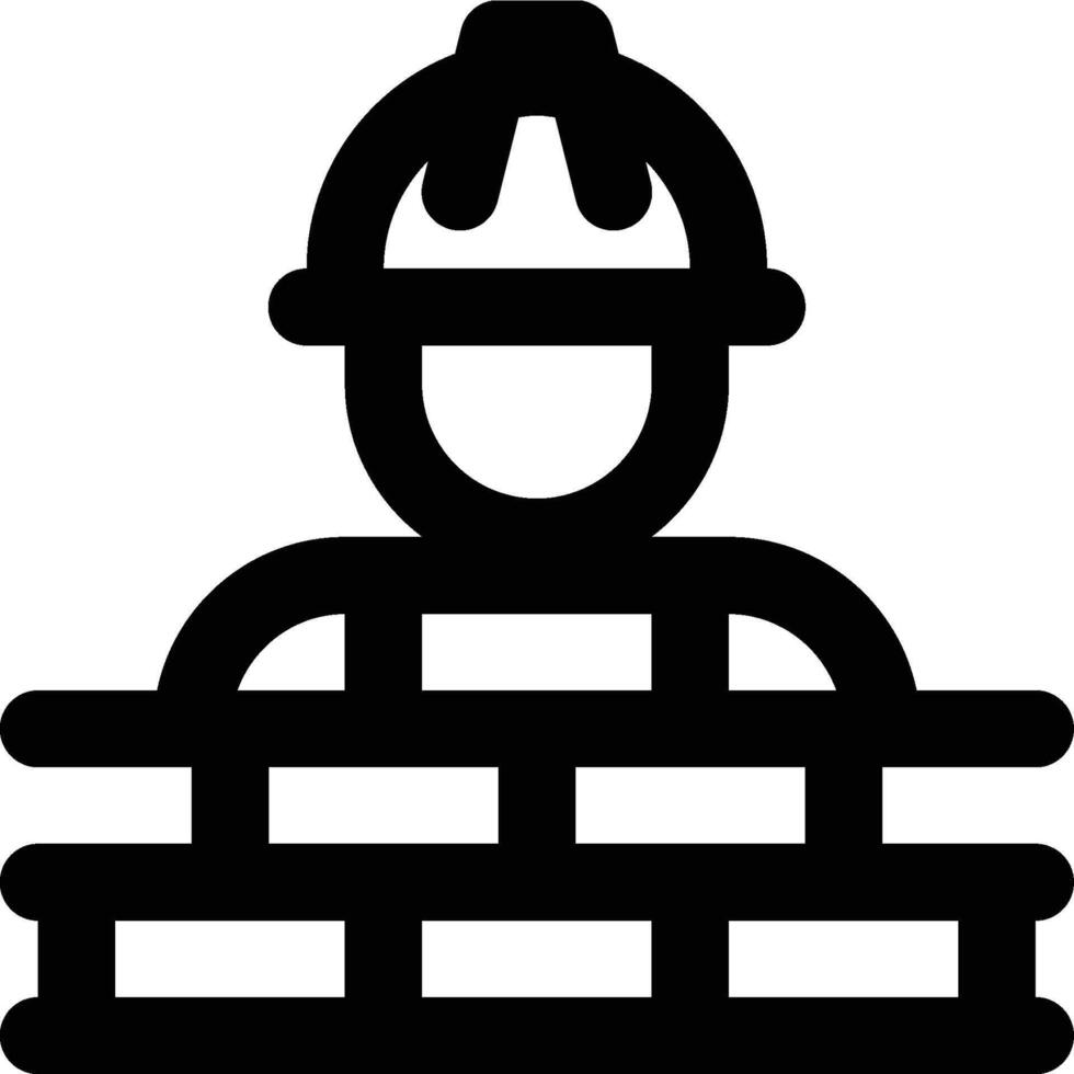 Masonry, Builder, Construction Outline vector