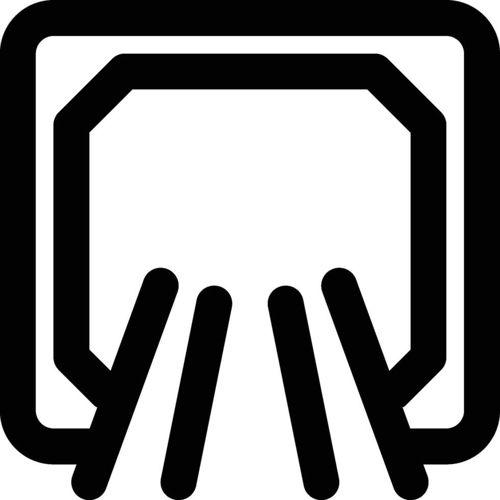 Culvert, Box Culvert, Water Tunnel Outline Icon vector