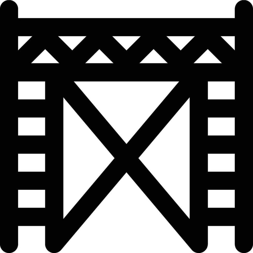 Scaffolding, Temporary, Scaffold Outline Icon vector