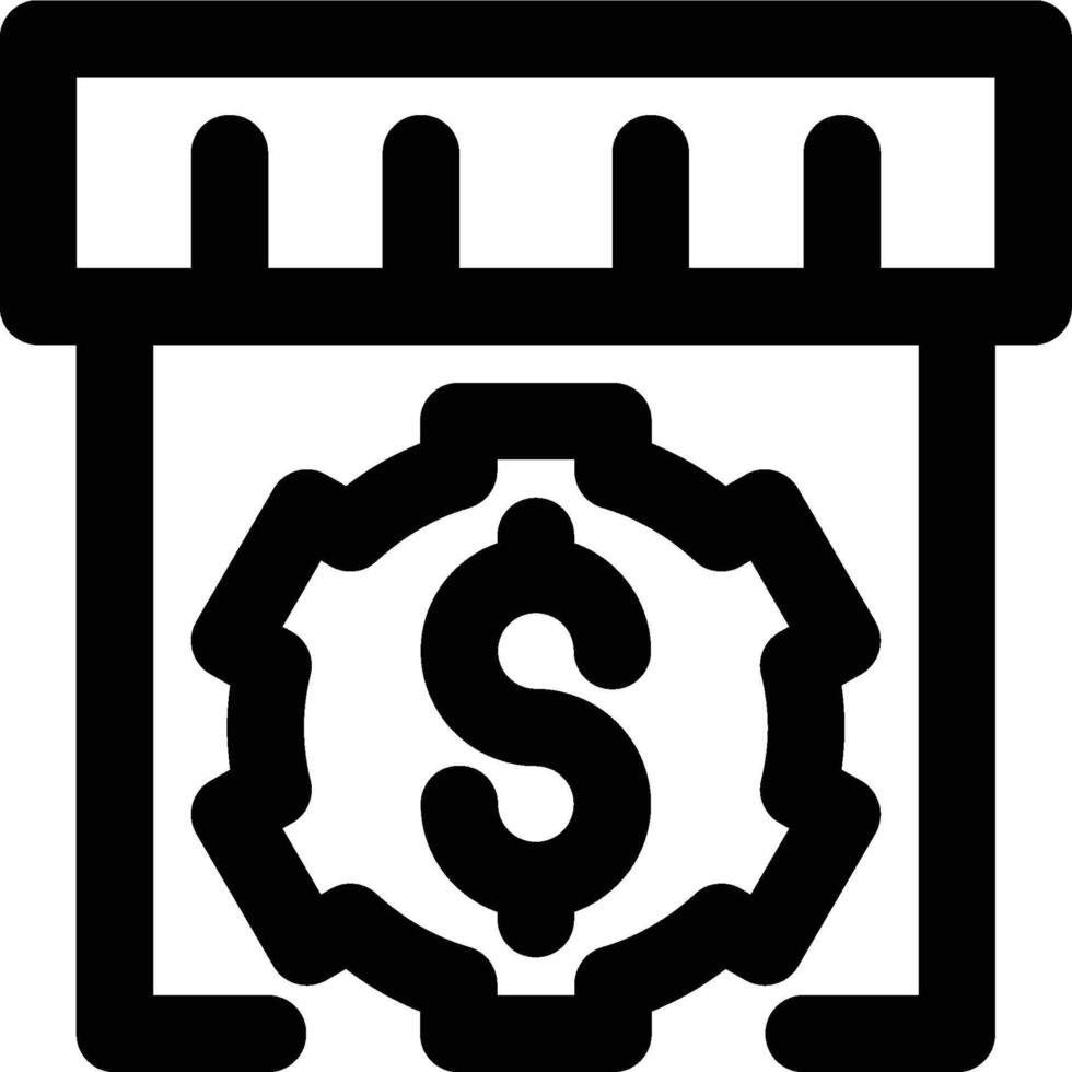 Operating Expenses, Expense, Operation Cost Outline Icon vector