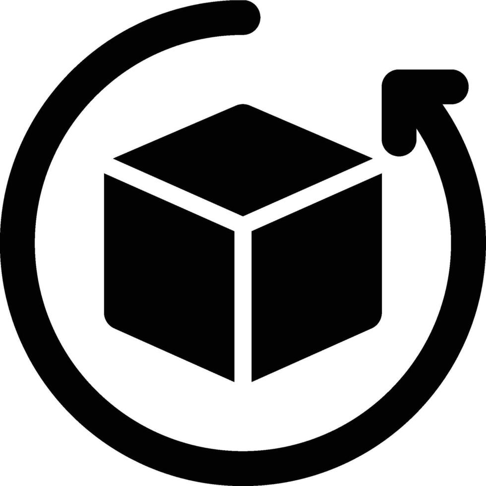 Logistics, Product Cycles, Product Lifecycle Glyph Solid Icon vector