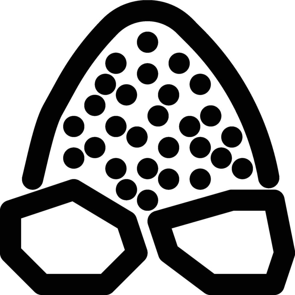 Lime, Stone, Limestone Outline Icon vector