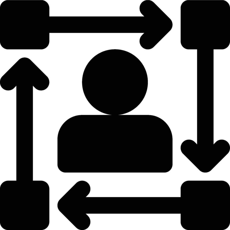 Consumer Patterns, Consumer, Customer Glyph Solid Icon vector