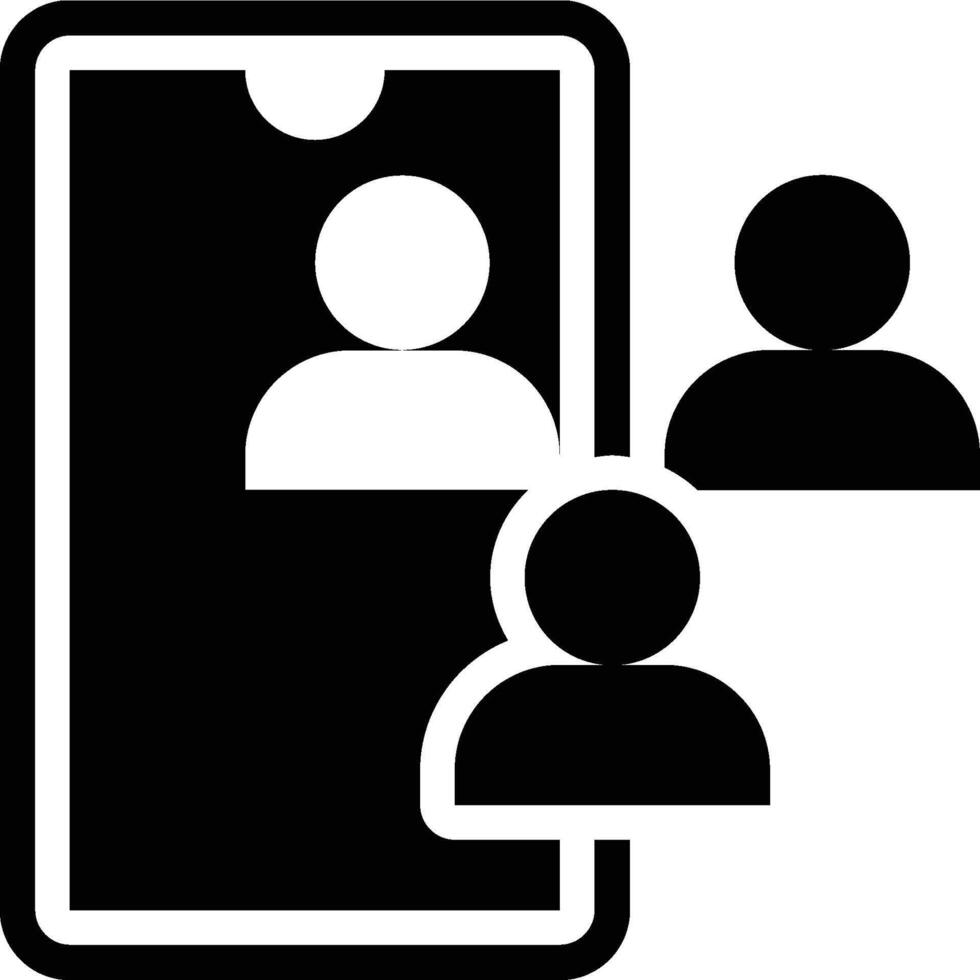 Social Media, Social Network, Customer Engagement Glyph Solid Icon vector
