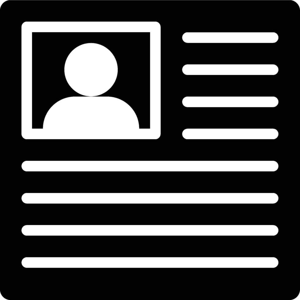 Customer Profile, Customer, Profile Glyph Solid Icon vector
